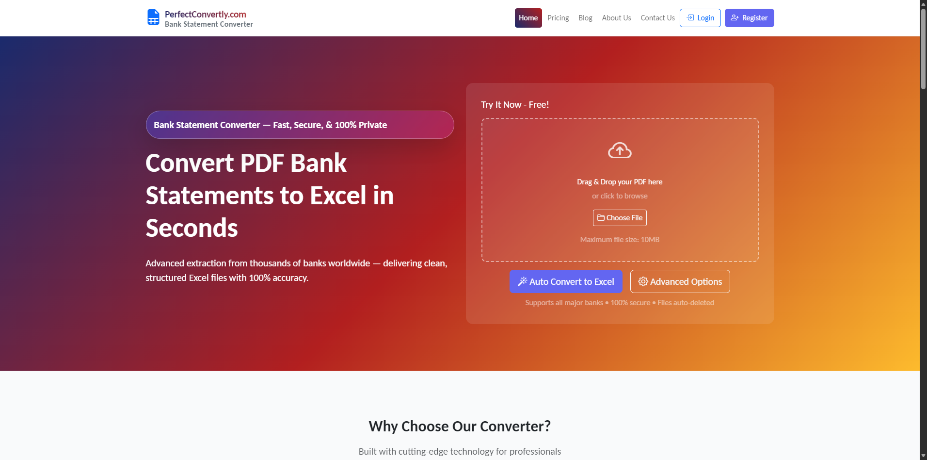 Bank Statement Converter: Convert PDF Bank Statements to Excel Securely in Seconds